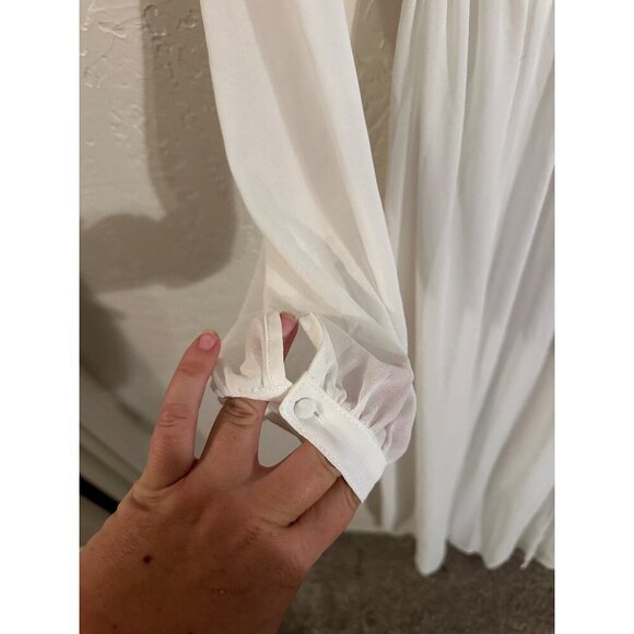 Lulus Wondrous Water Lilies White Ethereal Maxi Dress - Picture 3 of 13